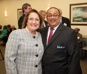 Judge Belvin Perry and Orange County Mayor Teresa Jacobs